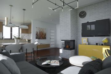  Projekt domu Sanów (KRP2019) - projekt domu parterowego z poddaszem - Zdjęcie 3