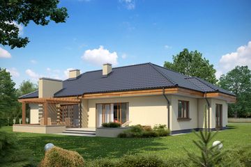  Projekt domu TK31 (WAK1017) - projekt domu parterowego - Zdjęcie 2
