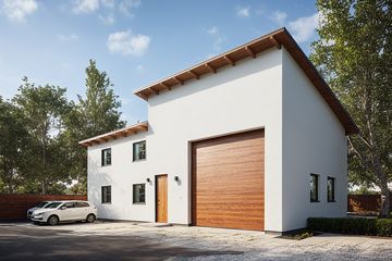  Projekt budynku gospodarczego G324 - Budynek garażowo - gospodarczy (PRA1348) - projekt budynku parterowego - Zdjęcie 1