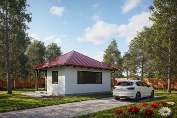  Projekt budynku gospodarczego G322 - Budynek gospodarczy (PRA1347) - projekt budynku parterowego - Zdjęcie 1