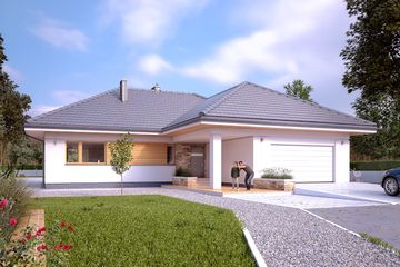  Projekt domu Ambrozja 6 (BSA2097) - projekt domu parterowego - Zdjęcie 1