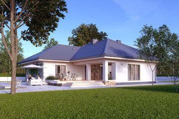  Projekt domu Ambrozja 6 (BSA2097) - projekt domu parterowego - Zdjęcie 3