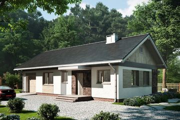  Projekt domu Kubuś G1 (1569) (KRD2718) - projekt domu parterowego - Zdjęcie 1