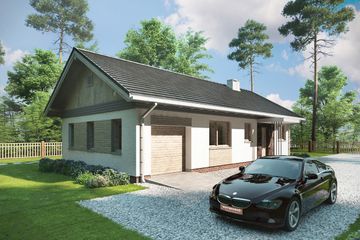  Projekt domu Kubuś G1 (1569) (KRD2718) - projekt domu parterowego - Zdjęcie 3