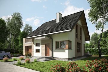  Projekt domu Nadar (1570) (KRD2719) - projekt domu parterowego z poddaszem - Zdjęcie 1