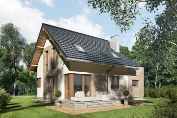  Projekt domu Nadar (1570) (KRD2719) - projekt domu parterowego z poddaszem - Zdjęcie 2