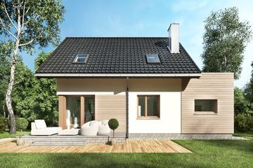  Projekt domu Nadar (1570) (KRD2719) - projekt domu parterowego z poddaszem - Zdjęcie 3