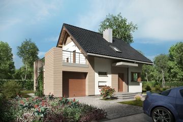  Projekt domu Nadar (1570) (KRD2719) - projekt domu parterowego z poddaszem - Zdjęcie 5