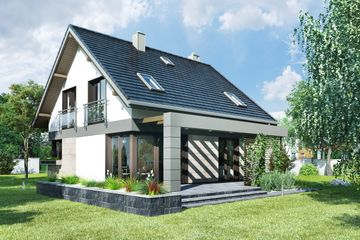  Projekt domu Melinda (1572) (KRD2721) - projekt domu parterowego z poddaszem - Zdjęcie 6