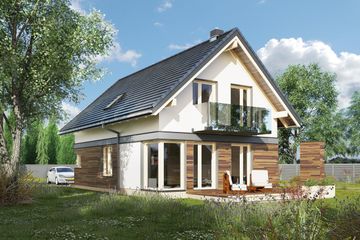  Projekt domu Alfred (1574) (KRD2723) - projekt domu parterowego z poddaszem - Zdjęcie 1