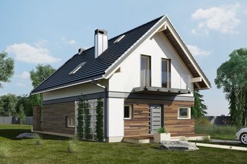  Projekt domu Alfred (1574) (KRD2723) - projekt domu parterowego z poddaszem - Zdjęcie 4