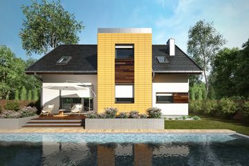  Projekt domu Marlena (1577) (KRD2726) - projekt domu parterowego z poddaszem - Zdjęcie 3