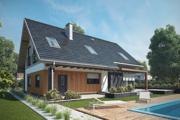  Projekt domu Skarbek Polo (1578) (KRD2727) - projekt domu parterowego z poddaszem - Zdjęcie 3