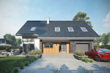  Projekt domu Skarbek Polo (1578) (KRD2727) - projekt domu parterowego z poddaszem - Zdjęcie 5