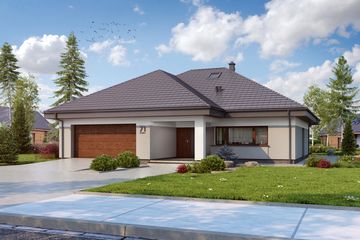  Projekt domu TK71 (WAK1073) - projekt domu parterowego - Zdjęcie 1