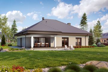  Projekt domu TK71 (WAK1073) - projekt domu parterowego - Zdjęcie 2