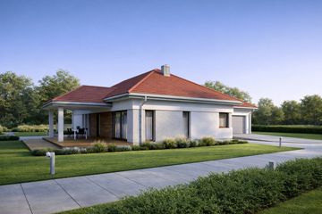  Projekt domu TK77 (WAK1074) - projekt domu parterowego - Zdjęcie 1