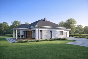  Projekt domu TK78 (WAK1075) - projekt domu parterowego - Zdjęcie 2