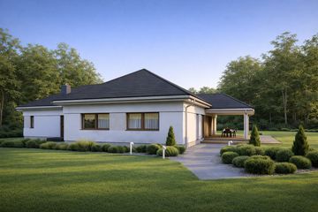  Projekt domu TK78 (WAK1075) - projekt domu parterowego - Zdjęcie 1