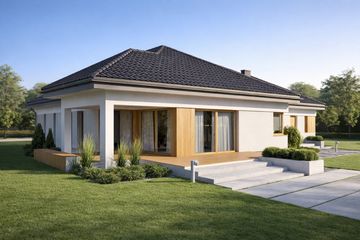  Projekt domu TK79 (WAK1076) - projekt domu parterowego - Zdjęcie 1