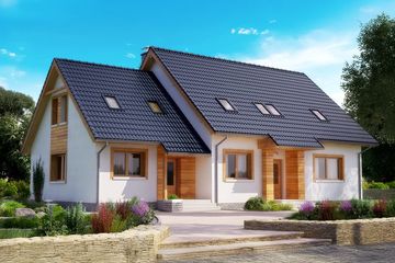  Projekt domu BS-15 wariant - dwulokalowy (JGC1155) - projekt domu parterowego z poddaszem - Zdjęcie 1