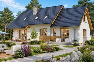  Projekt domu BS-07 dwulokalowy (JGC1154) - projekt domu parterowego z poddaszem - Zdjęcie 3