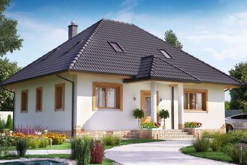  Projekt domu BW-51 (JGC1156) - projekt domu parterowego z poddaszem - Zdjęcie 2