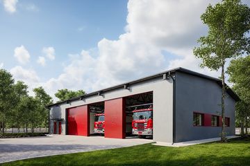  Projekt magazynu G325 - Budynek magazynowo - biurowy (PRA1350) - projekt magazynu parterowego - Zdjęcie 1