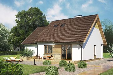  Projekt domu D288 (WAI1404) - projekt domu parterowego - Zdjęcie 1