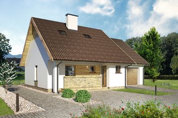  Projekt domu D288 (WAI1404) - projekt domu parterowego - Zdjęcie 2