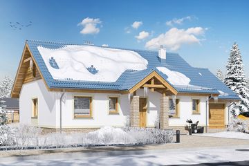  Projekt domu Tamara mała (WOE1104) - projekt domu parterowego - Zdjęcie 1