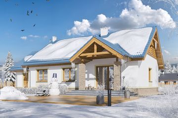  Projekt domu Tamara mała (WOE1104) - projekt domu parterowego - Zdjęcie 3