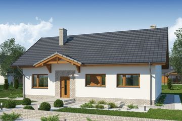  Projekt domu Synezjusz 3 (WRW1279) - projekt domu parterowego - Zdjęcie 1