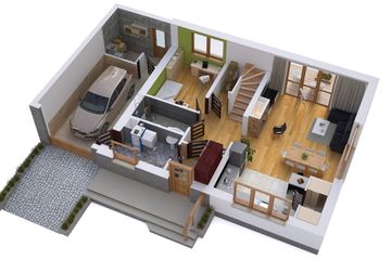  Projekt domu BW-49 wariant 8 (JGC1158) - projekt domu parterowego z poddaszem - Zdjęcie 5