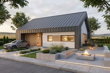 Projekt domu Compressus I g1 - parterowy dom o powierzchni 112,61 m², dach dwuspadowy - ujęcie 8