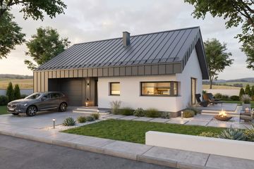 Projekt domu Compressus I g1 - parterowy dom o powierzchni 112,61 m², dach dwuspadowy - ujęcie 10
