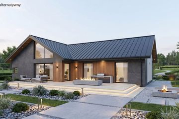 Projekt domu Compressus I g1 - parterowy dom o powierzchni 112,61 m², dach dwuspadowy - ujęcie 13