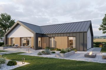Projekt domu Compressus I g1 - parterowy dom o powierzchni 112,61 m², dach dwuspadowy - ujęcie 20