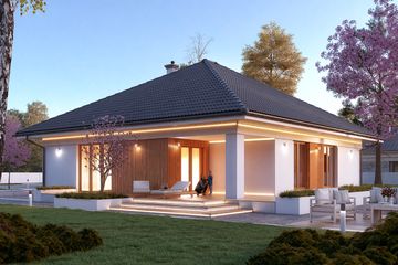  Projekt domu Ariel 6 (BSA2103) - projekt domu parterowego - Zdjęcie 1