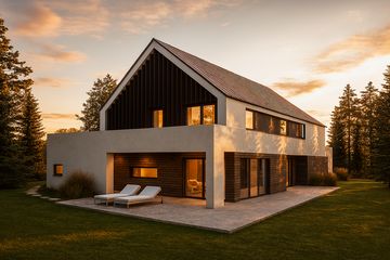  Projekt domu B-87 (PZB1038) - projekt domu z pełnym piętrem - Zdjęcie 2