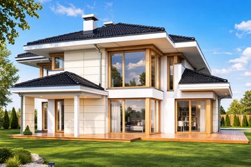  Projekt domu z widokiem 3 wariant C (WAH1821) - projekt domu z pełnym piętrem - Zdjęcie 2