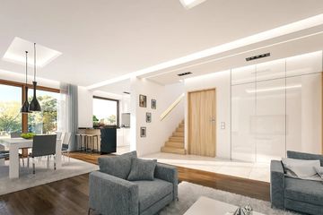  Projekt domu Tytan wariant B (WAH1836) - projekt domu z pełnym piętrem - Zdjęcie 5