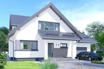  Projekt domu APS 162 NEW (LUA1390) - projekt domu parterowego z poddaszem - Zdjęcie 2