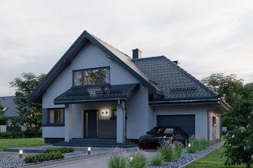  Projekt domu APS 162 NEW (LUA1390) - projekt domu parterowego z poddaszem - Zdjęcie 4