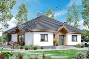  Projekt domu Aframon (WOF1097) - projekt domu parterowego - Zdjęcie 1