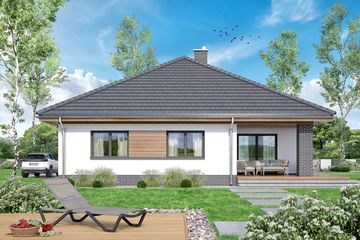  Projekt domu Aframon (WOF1097) - projekt domu parterowego - Zdjęcie 4