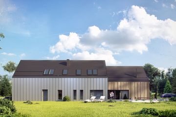  Projekt domu House x09 (WRG1058) - projekt domu parterowego z poddaszem - Zdjęcie 3