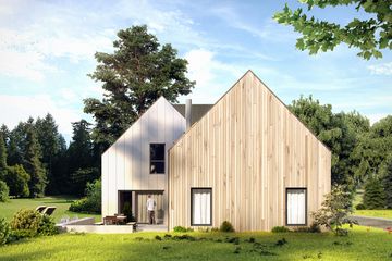  Projekt domu House x09 (WRG1058) - projekt domu parterowego z poddaszem - Zdjęcie 1