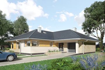  Projekt domu Cetyniec (1581) (KRD2728) - projekt domu parterowego - Zdjęcie 6