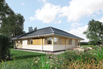  Projekt domu Cetyniec (1581) (KRD2728) - projekt domu parterowego - Zdjęcie 3